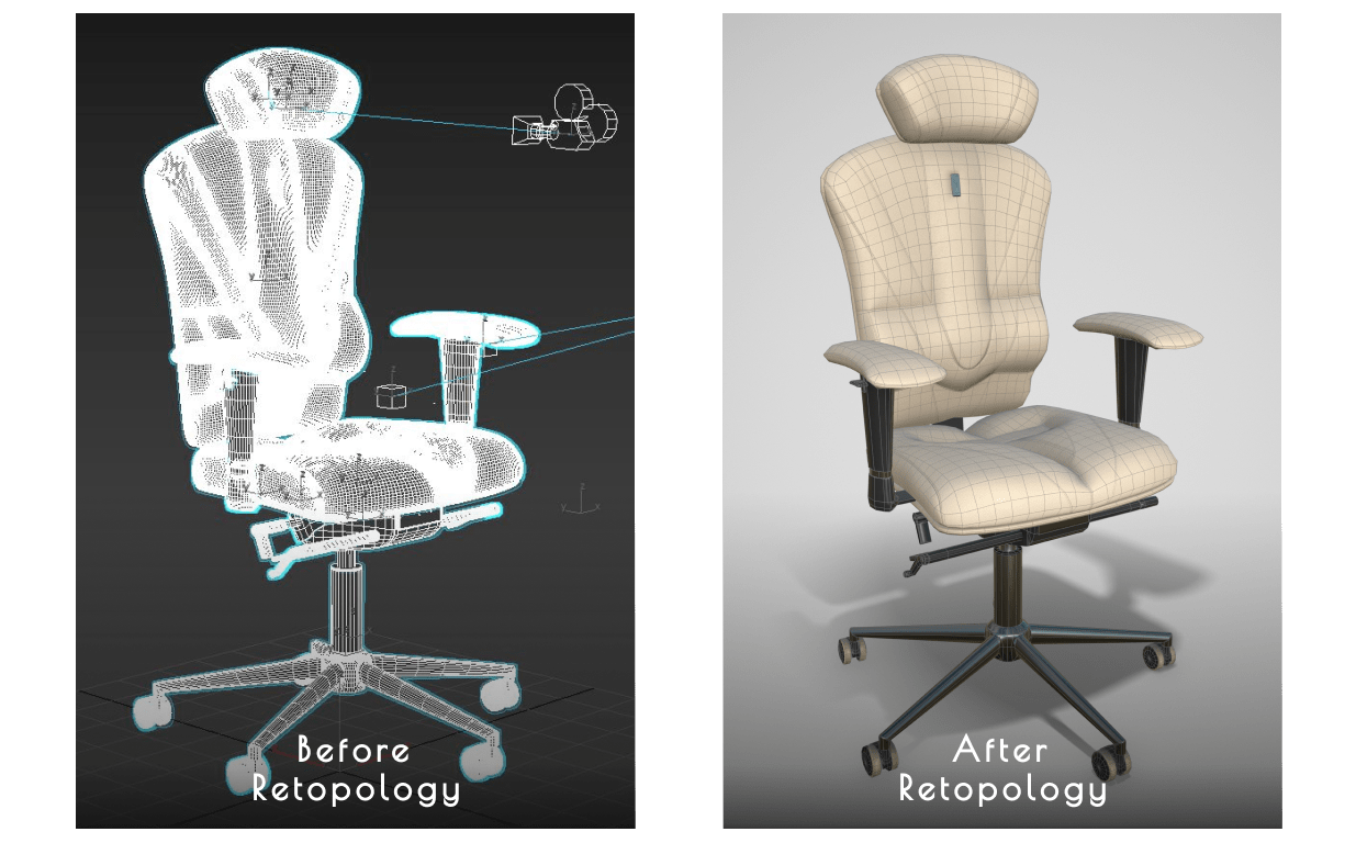 Пример использования ретопологии
