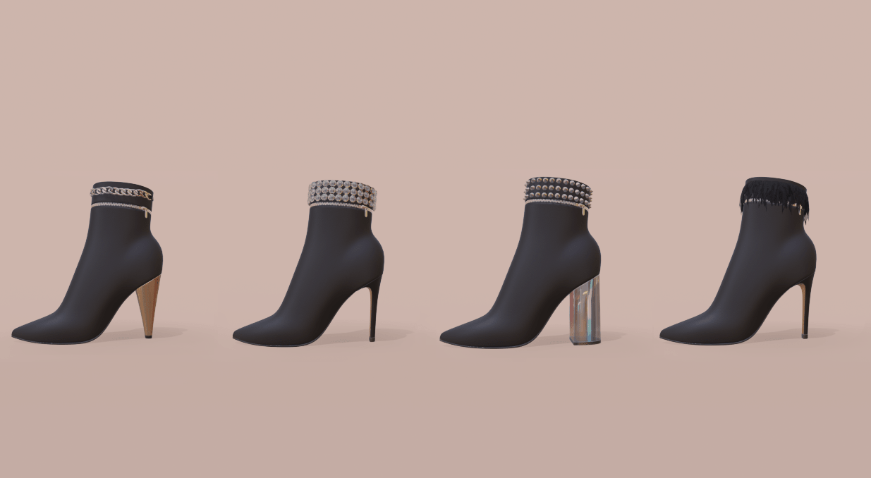 3D shoes rendering